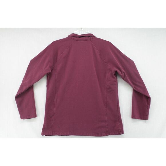Ariat Quarter Zip Sweatshirt Women’s Large Maroon Pullover Preppy Modern - Picture 5 of 9